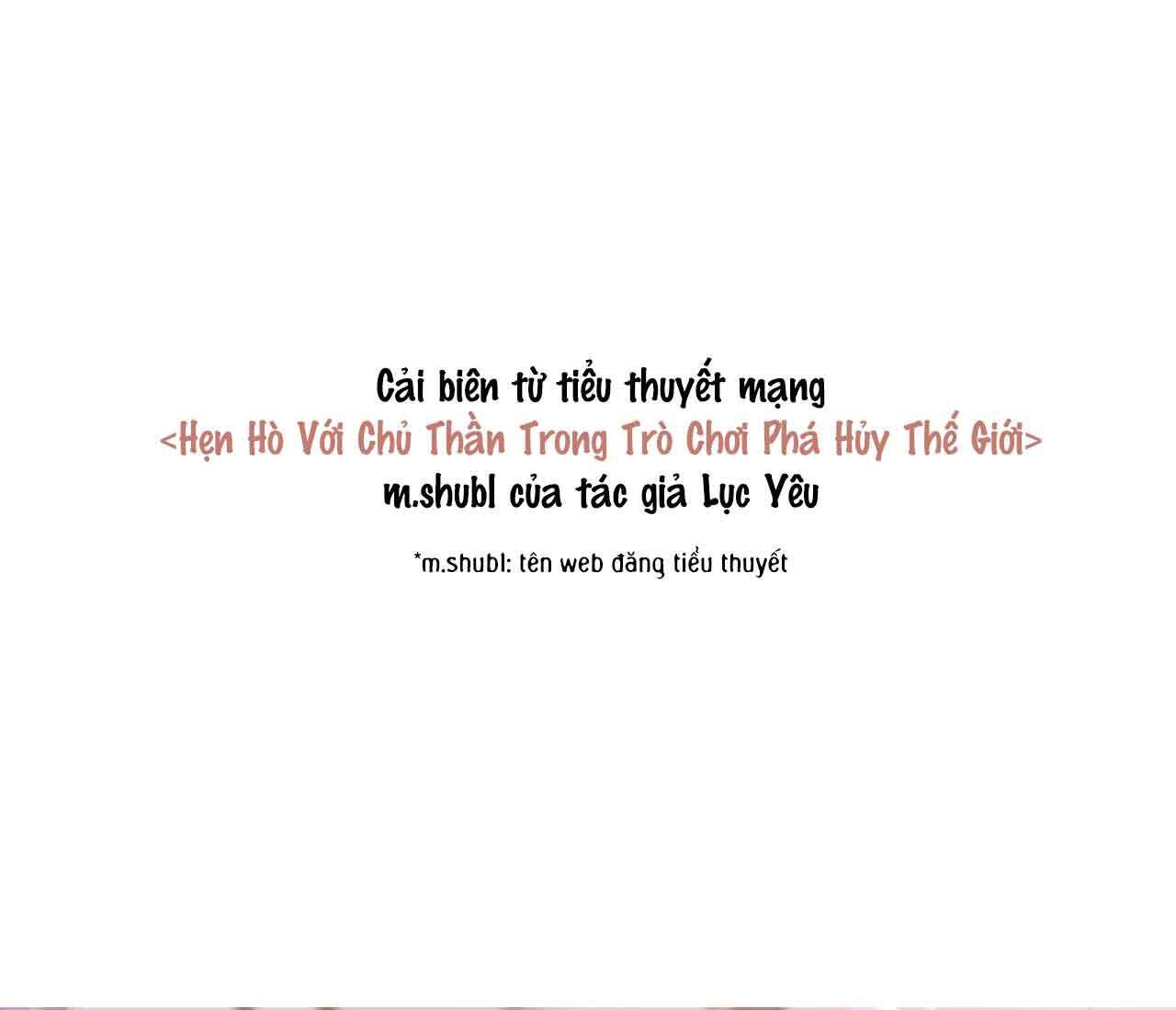 Hẹn Hò Với Chủ Thần Trong Trò Chơi Phá Hủy Thế Giới Chapter 1 - Next Chapter 2 - Ta với cậu ta rơi xuống nước em sẽ cứu ai?