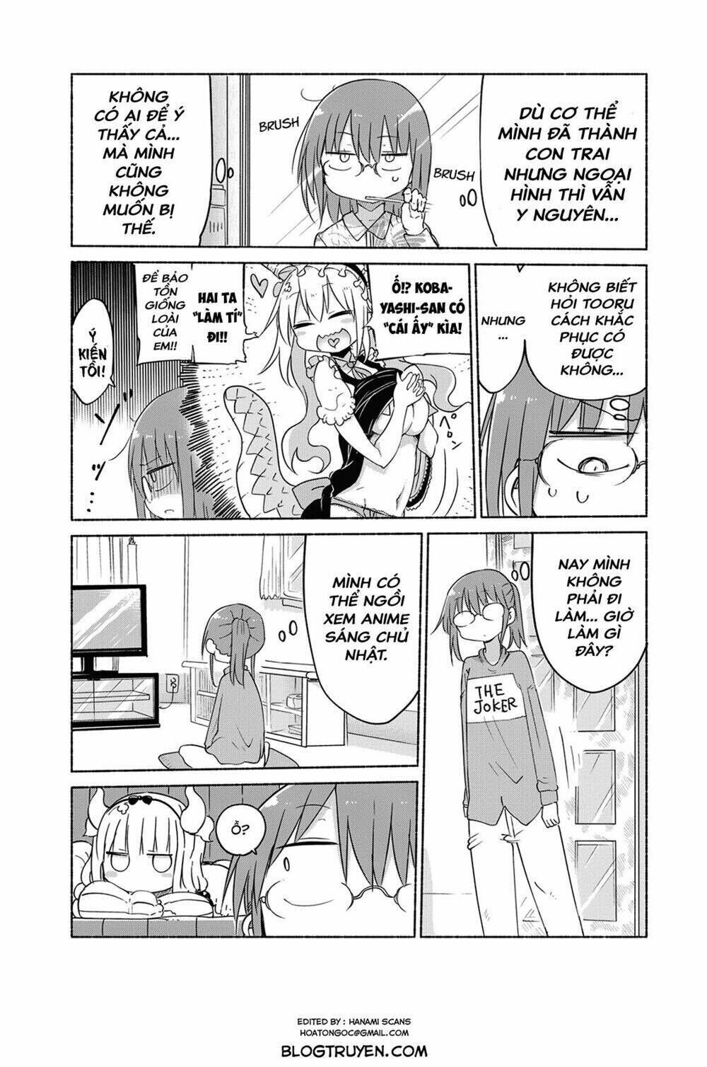 cuộc sống trả ơn của nàng rồng tohru! chapter 37: tooru và \"cái ấy\" - Next chapter 38: \"tooru và iruru\"