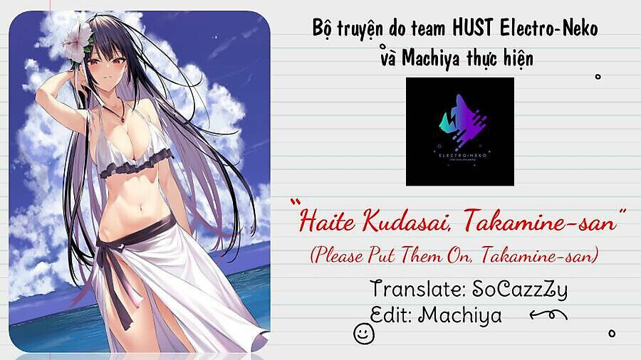 haite kudasai, takamine san Chapter 41 - Next chương 41.1