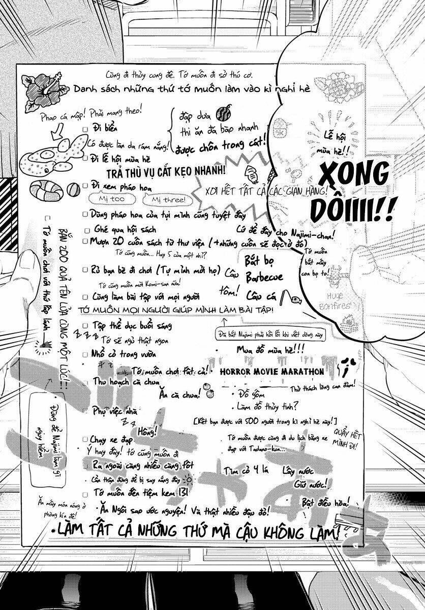 komi không thể giao tiếp chapter 160: - danh sách những thứ mà tớ muốn làm - Trang 2