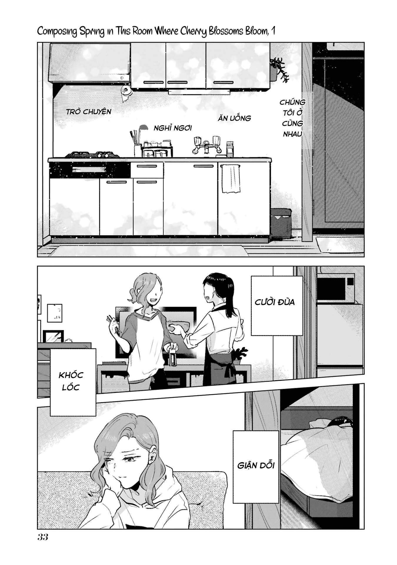 Haru Tsuzuru, Sakura Saku Kono Heya De Chapter 1 - Trang 2