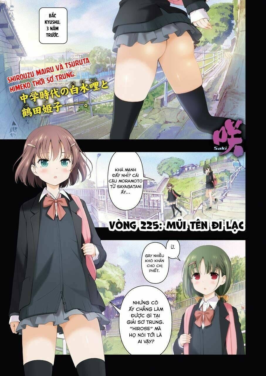 saki chapter 225: mũi tên đi lạc - Trang 2