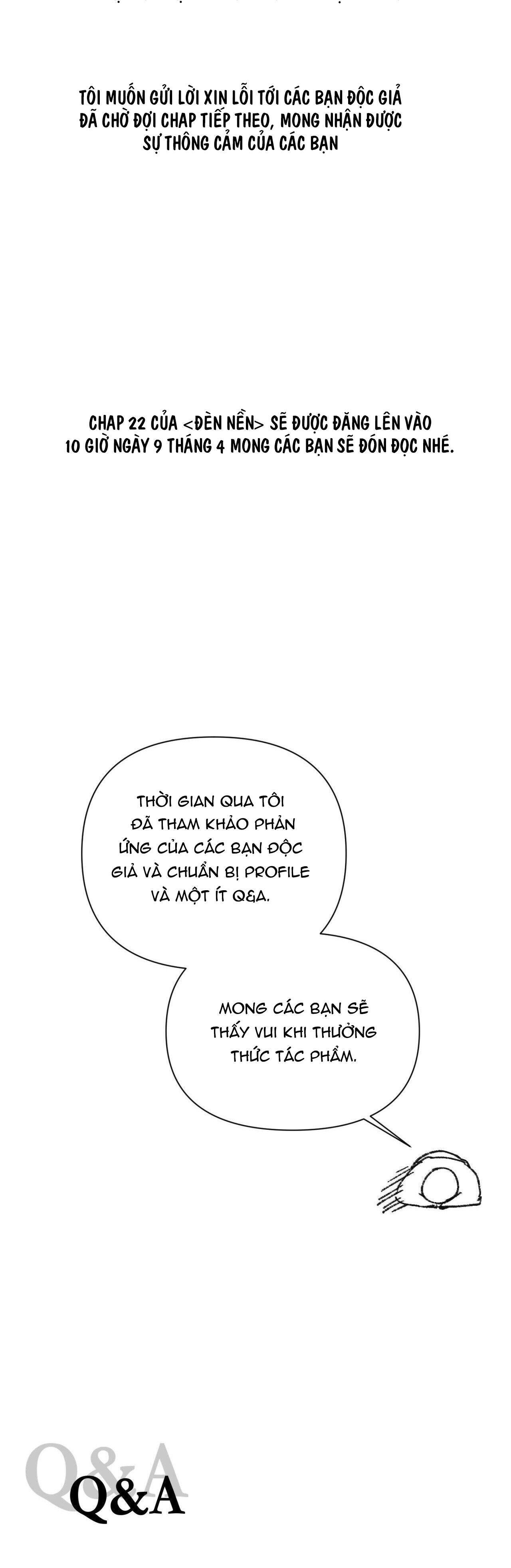 đèn nền Chapter 21.1 THÔNG BÁO HOÃN - Next Chapter 22