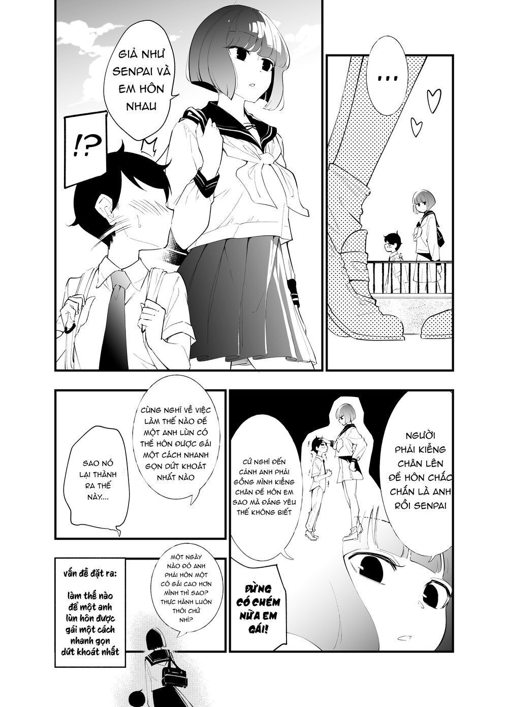 Koushinchou No Kouhai () To Teishinchou No Senpai () Ga Renai Ni Hatten Suru Made Chapter 3 - Trang 2