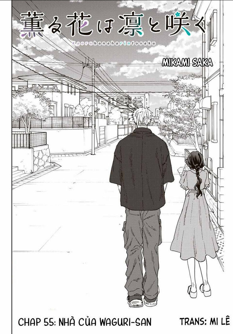 the fragrant flower blooms with dignity - kaoru hana wa rin to saku chapter 55: nhà của waguri-san - Next chapter 56