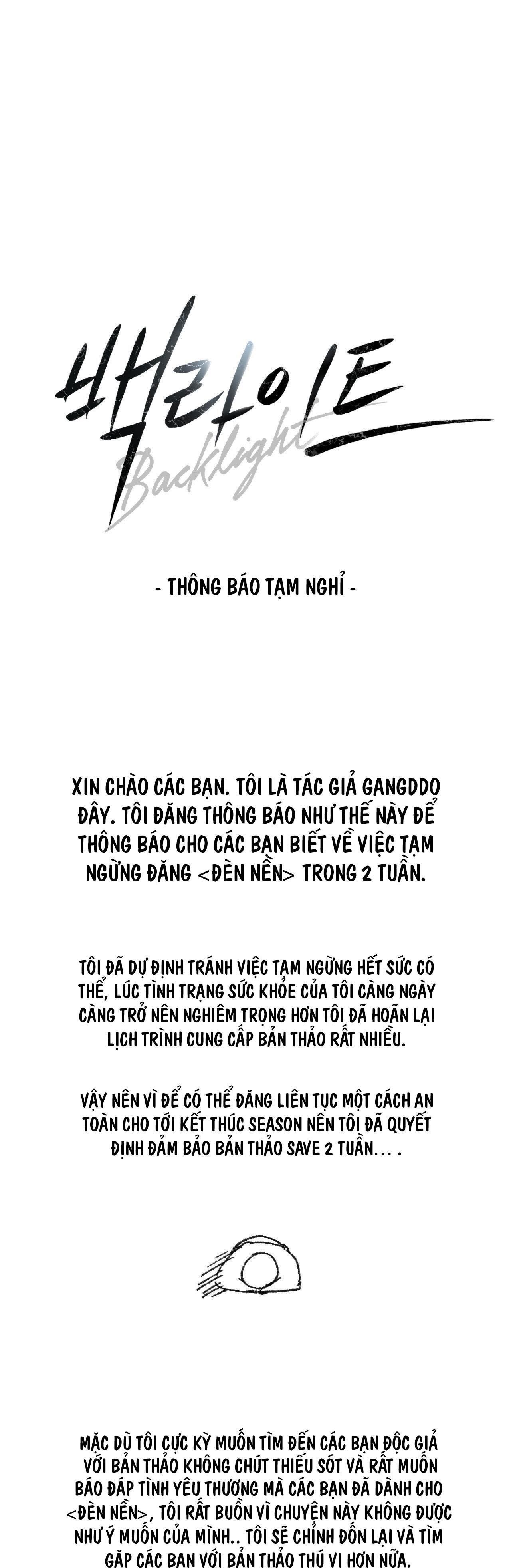 đèn nền Chapter 21.1 THÔNG BÁO HOÃN - Next Chapter 22