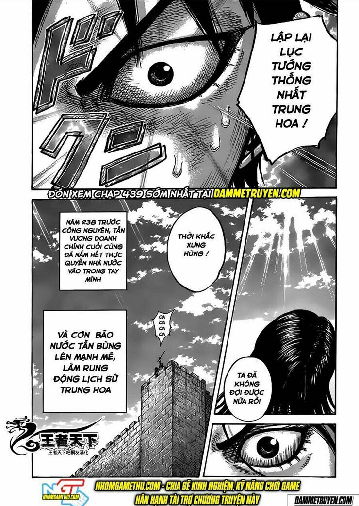 kingdom - vương giả thiên hạ chapter 438 - Next chapter 439