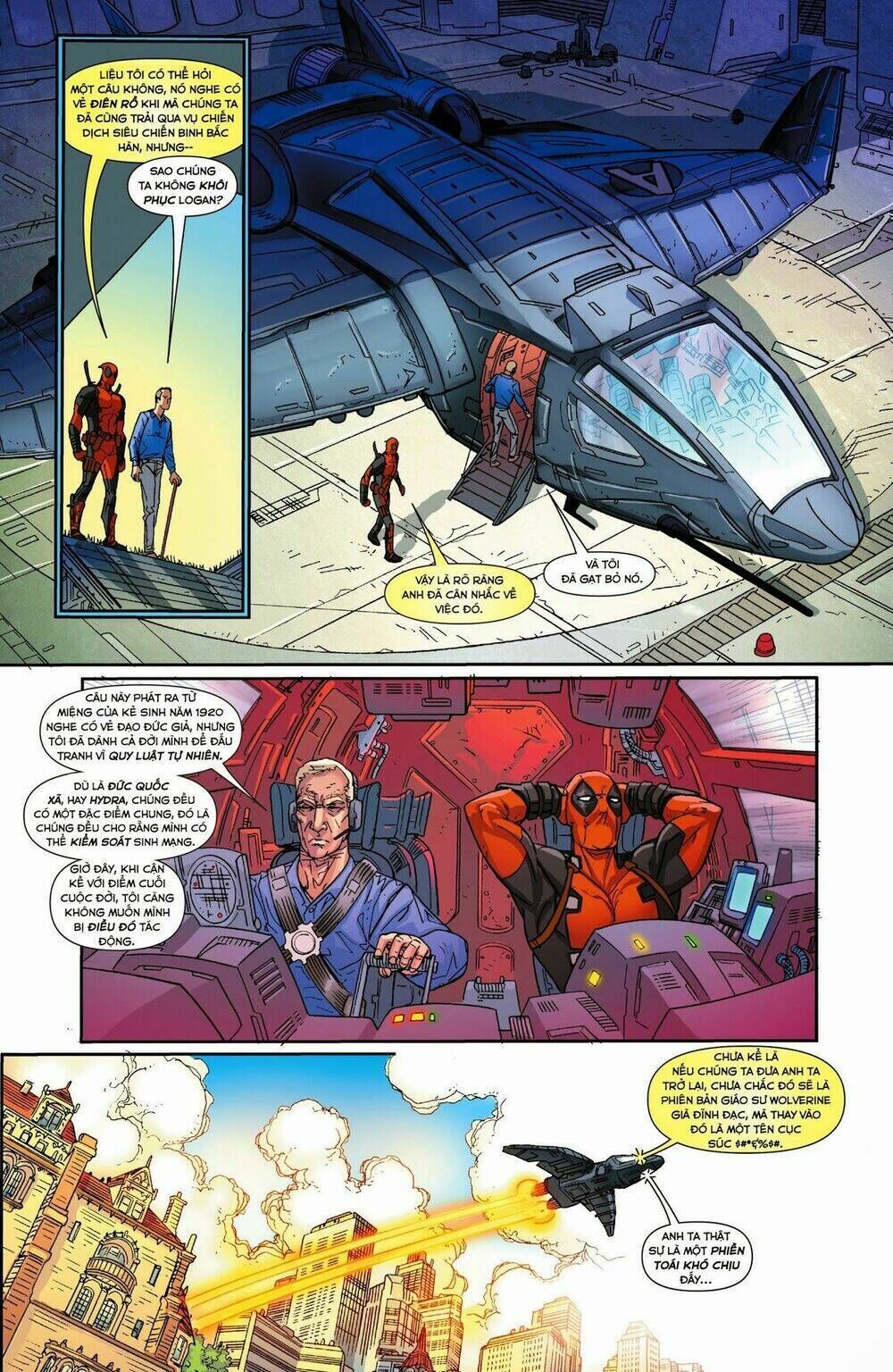 death of wolverine - deadpool & captain america [one shot] chương 1 - Trang 2