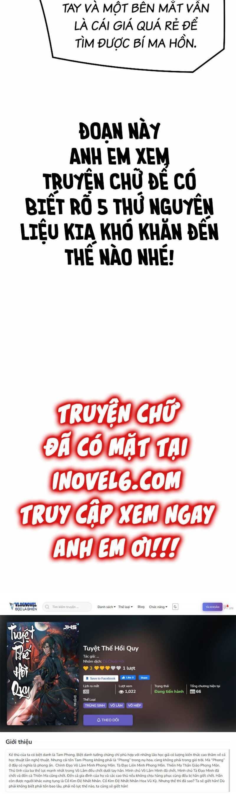 tuyệt thế hồi quy chapter 1 - Trang 1