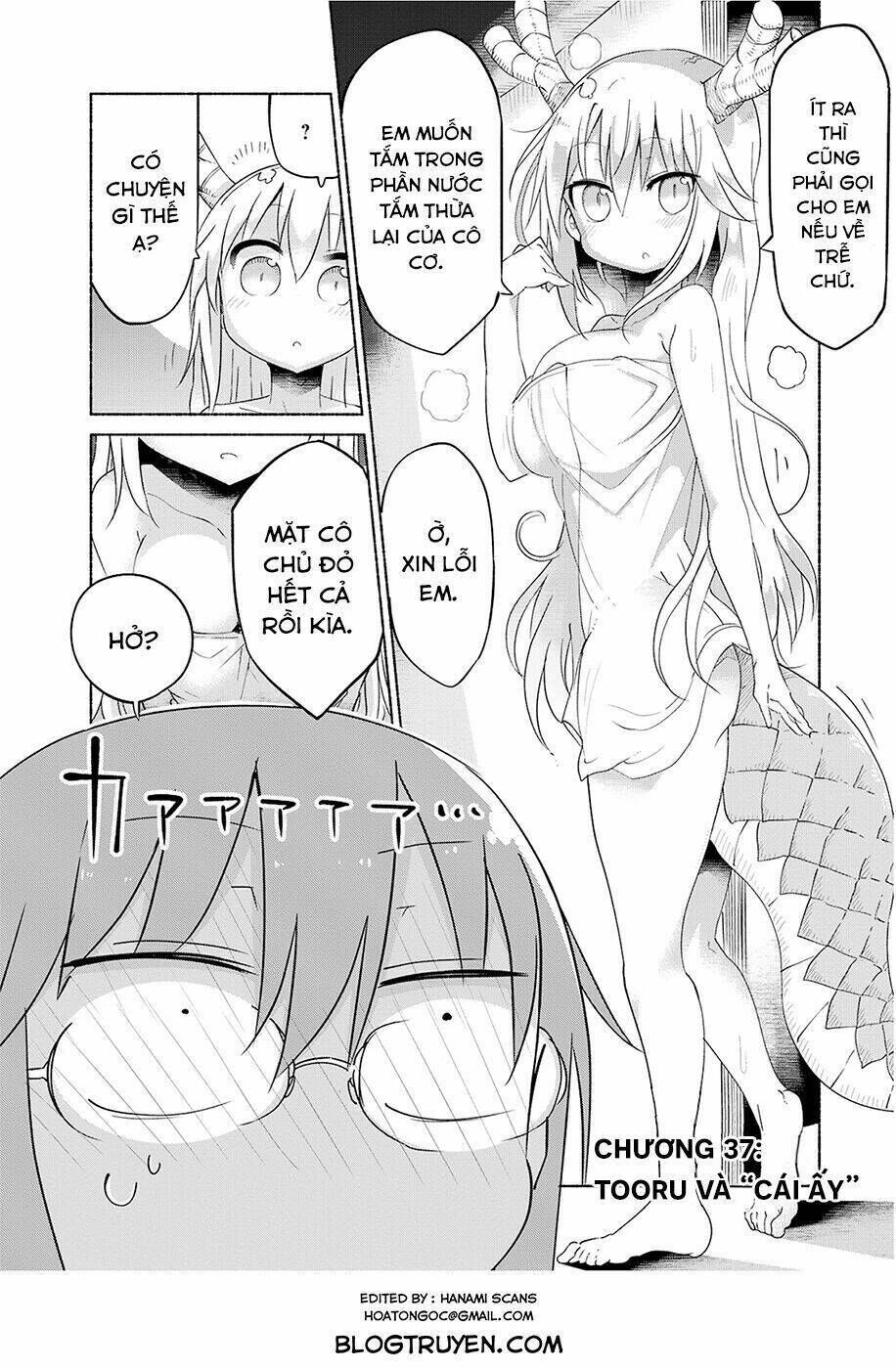 cuộc sống trả ơn của nàng rồng tohru! chapter 37: tooru và \"cái ấy\" - Next chapter 38: \"tooru và iruru\"