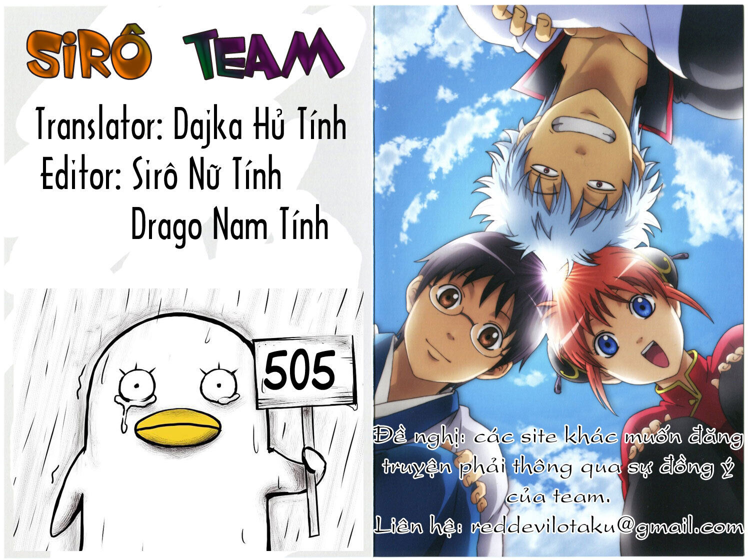 gintama chương 505 - Next chương 506