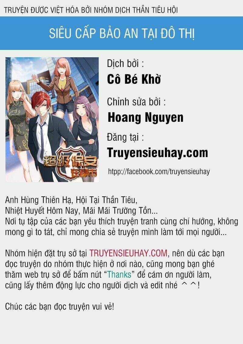 Siêu Cấp Bảo An Tại Đô Thị Chapter 40 - Next Chapter 41